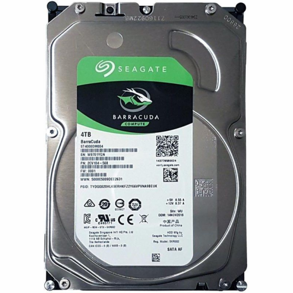 Seagate BarraCuda, 3,5" 4TB ST4000DM004