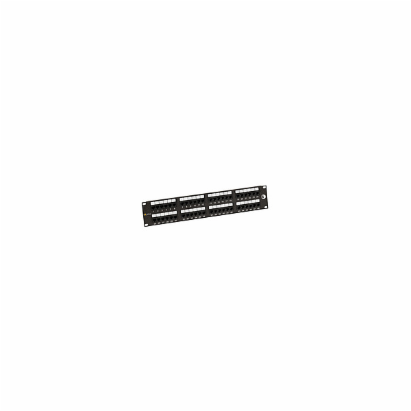 Solarix SX48-6-UTP-BK 19" Patch panel Solarix 48 x RJ45 C...