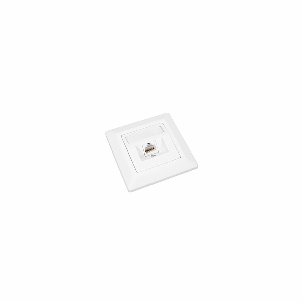Solarix Zásuvka CAT5E UTP 1 x RJ45 pod omítku bílá SX9-1-...