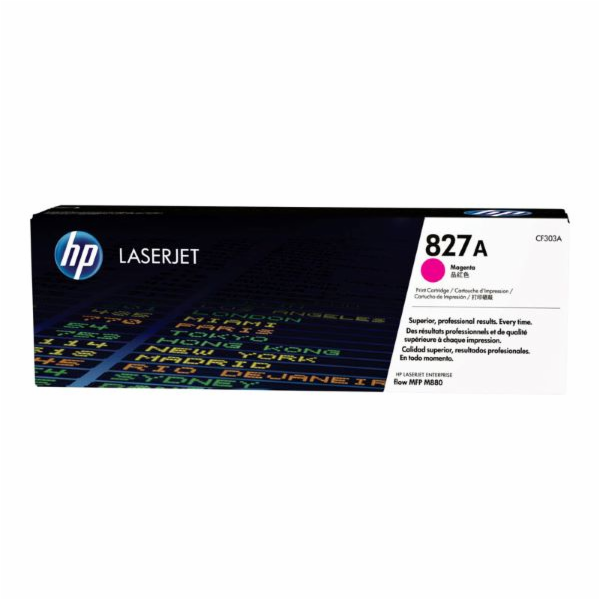 HP 827A Magenta LJ Toner Cart, CF303A (32,000 pages)