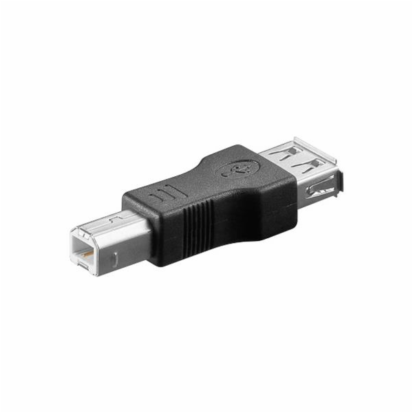 PremiumCord USB redukce A-B, Female/Male