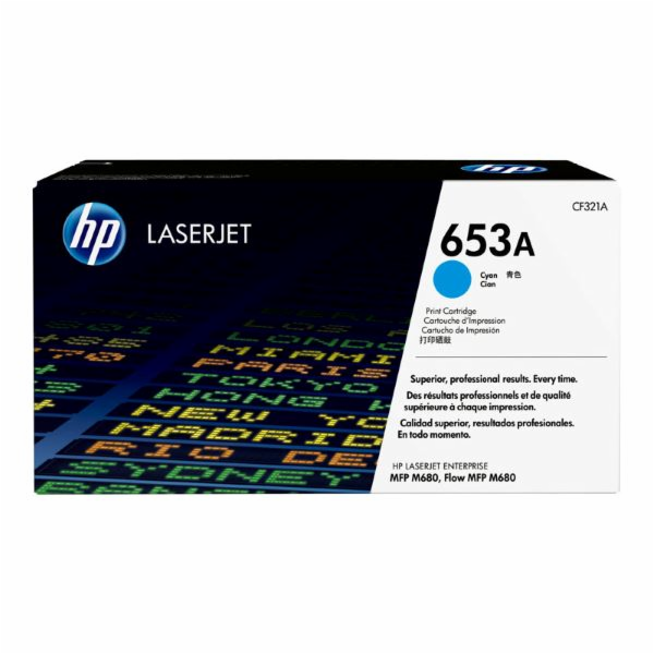 HP 653A Cyan LJ Toner Cart, CF321A