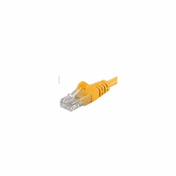 PREMIUMCORD Patch kabel UTP RJ45-RJ45 CAT5e 0.25m žlutá