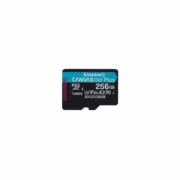 KINGSTON 256GB microSDXC Canvas Go! Plus 170R/100W U3 UHS...