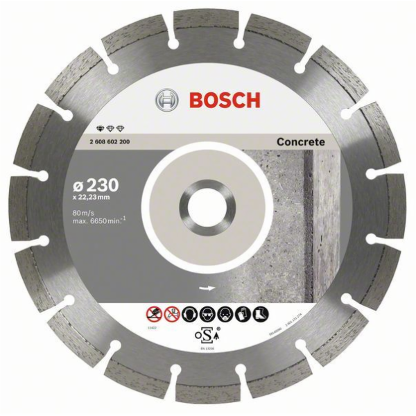 DIAMANTOVÝ SEGMENTOVÝ KOTOUČ NA BETON 230X22,23mm