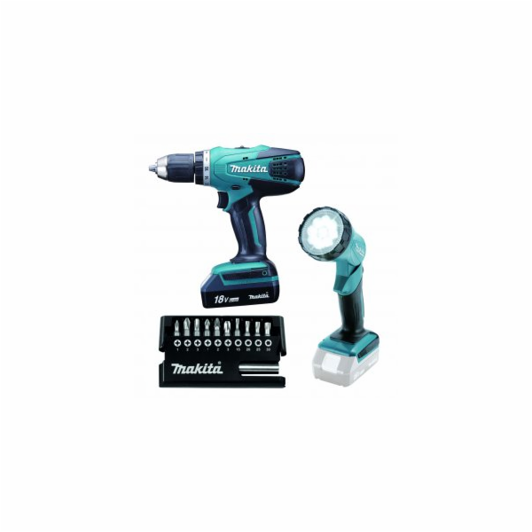 MAKITA DF457DWLX1 aku šroubovák 18V/1,3