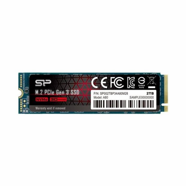 Silicon Power P34A80 M.2 2000 GB PCI Express 3.0 SLC NVMe