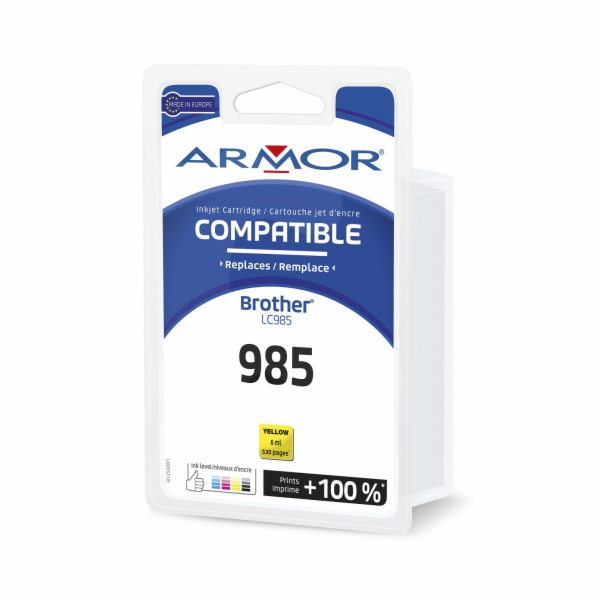 ARMOR cartridge pro BROTHER DCP-J125/515 Yellow  (LC985Y)