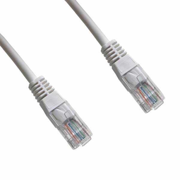 DATACOM Patch cord UTP CAT5E 0,25m bílý