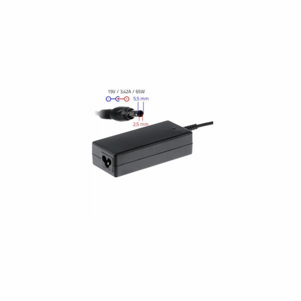 Akyga Nabíječka na notebook 19V/3.42A 65W 5.5x2.5 mm pro ...