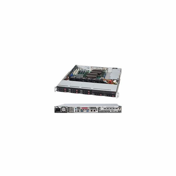 SUPERMICRO 1U chassis 8x 2,5" HS SAS/SATA, 600W (80PLUS P...