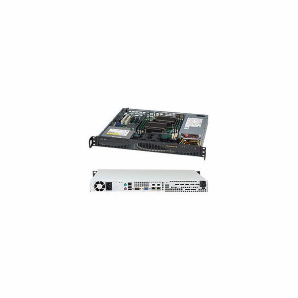 SUPERMICRO mini1U chassis, 2x 3,5" fixed HDD (nebo s MCP-...