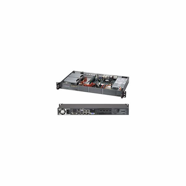 SUPERMICRO mini1U chassis, 2x 3,5" fixed HDD (nebo s MCP-...
