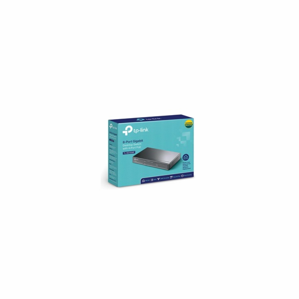 TP-Link switch TL-SG1008P (8xGbE, 4xPoE+, 64W, fanless)