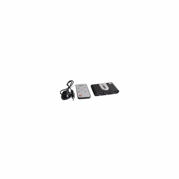 PREMIUMCORD HDMI switch 3:1 s dálkovým ovladačem