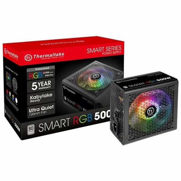 Smart 500W RGB (80+ 230V EU, 2xPEG, 120mm, Single Rail)