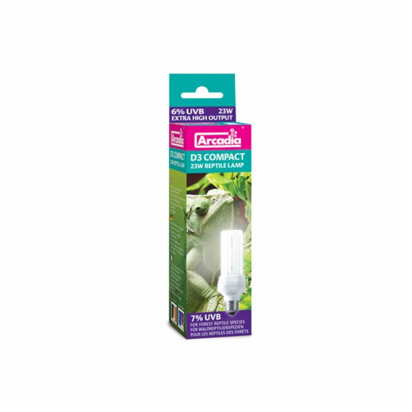 Arcadia D3 Compact Reptile Lamp 23W 7.0 UVB