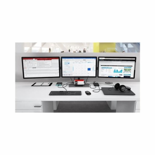 i-tec USB-C Metal Ergonomic 4K 3x Display Docking Station...
