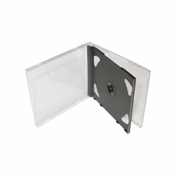 COVER IT Krabička na 2x CD - černá tray - jewel box