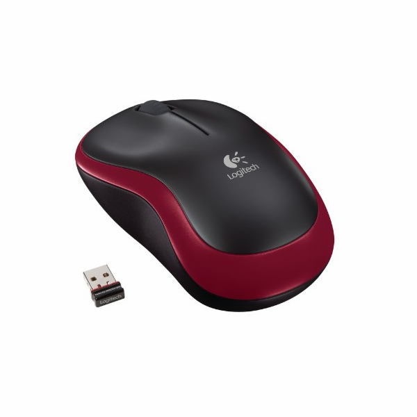 Logitech Wireless Mouse M185, red