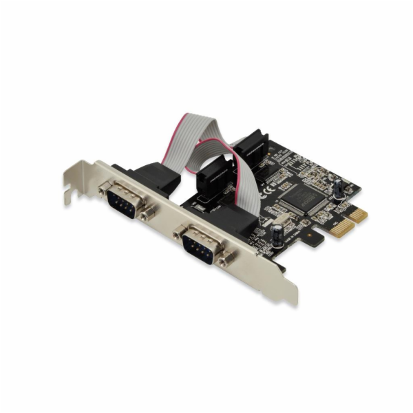 Digitus Adaptér PCI Express x1 2xseriový port, +low profi...