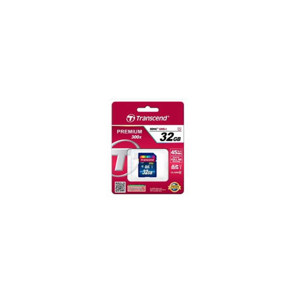 TRANSCEND SDHC karta 32GB Premium, Class 10 UHS-I, 300X