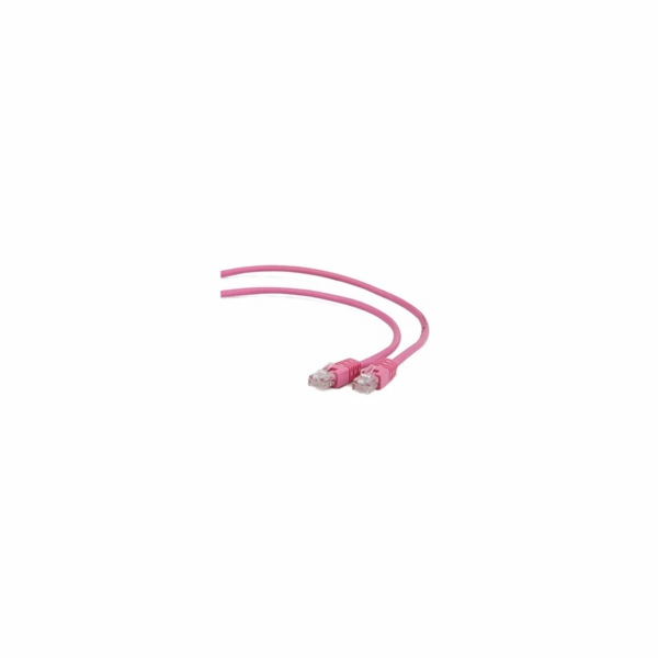 GEMBIRD kabel patchcord Cat5e UTP 3m, růžový