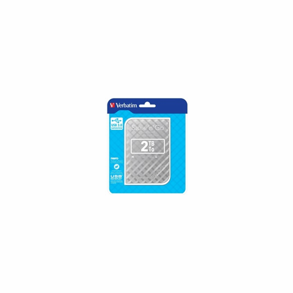Verbatim Store n Go 2,5      2TB USB 3.0 stribrna Gen 2