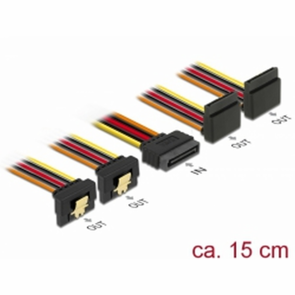 Delock Kabel SATA 15 pin napájecí samec s aretací > SATA ...