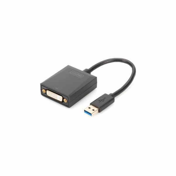 Adaptér USB Digitus USB - DVI černý (DA-70842)