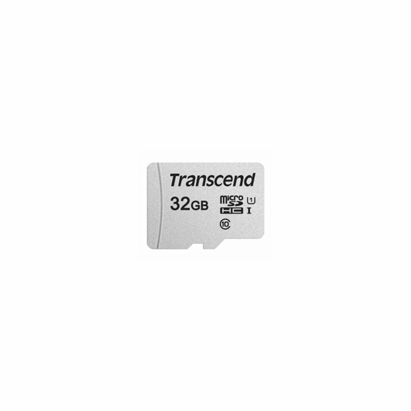 TRANSCEND MicroSDHC karta 32GB 300S, UHS-I U1 + adaptér