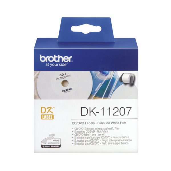 BROTHER DK11207 CD/DVD Labels (100 ks)