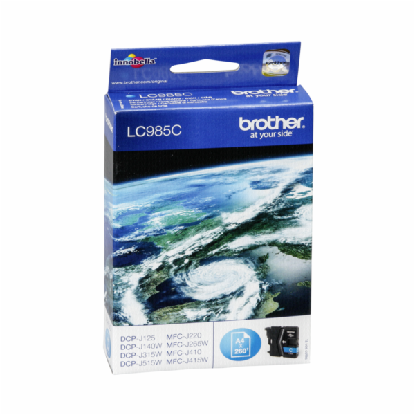 BROTHER LC-985C Ink Cyan pre DCP-J125, 1315W, J515W