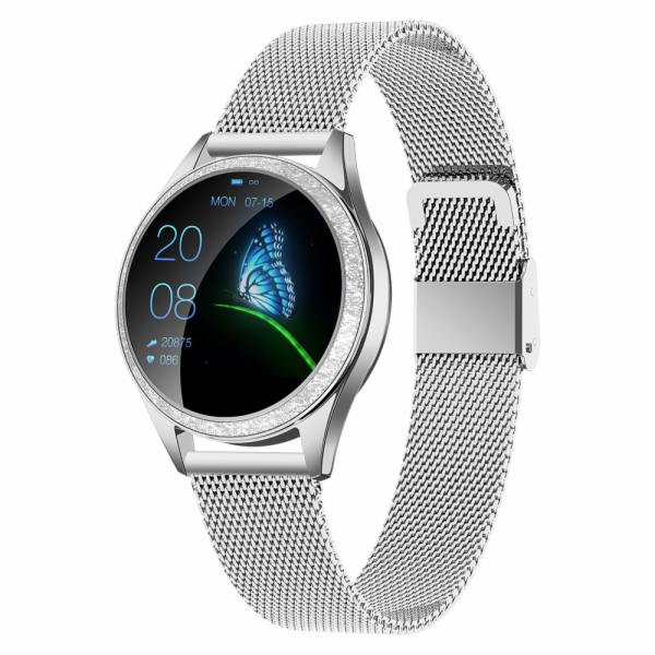 ORO-MED ORO SMART CRYSTAL SILVER Smartwatch stříbrné
