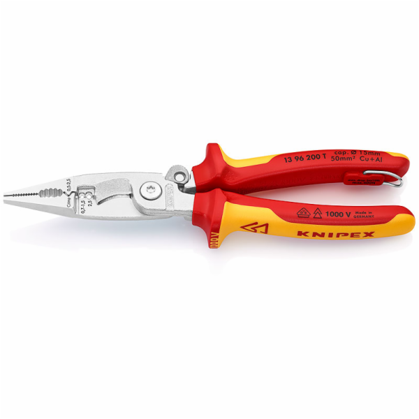 Knipex 13 96 200 T Kleště univerzální elektroinstalační TT