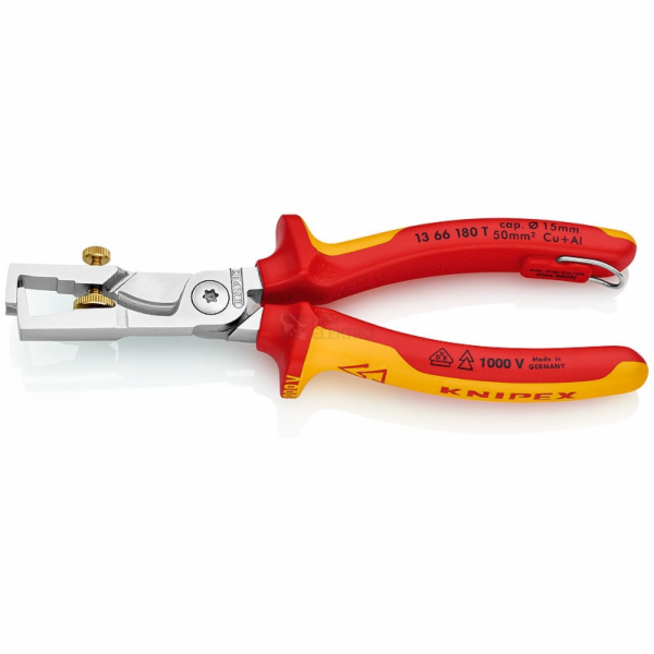 Knipex Nůžky na kabely s funkcí lisování TT 13 66 180 T