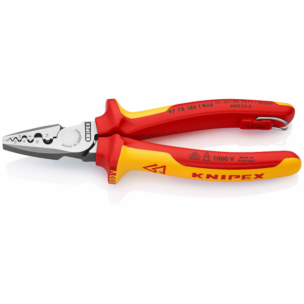 Knipex 97 78 180 T Kleště lisovací na dutinky TT