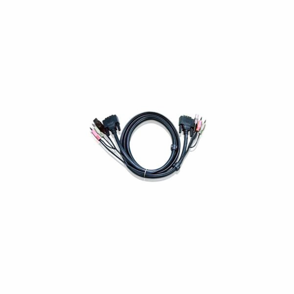 ATEN int.kabel pro KVM USB, DVI, audio,  1,8m pro CS1768