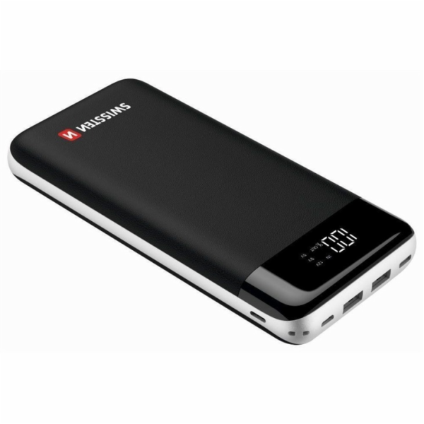 Swissten BLACK CORE SLIM POWER BANK 30000 mAh