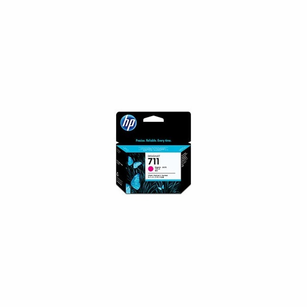 HP 711 Magenta DJ Ink Cart, 29 ml, 3-pack, CZ135A