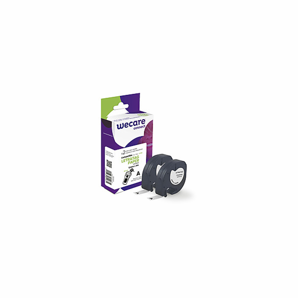 WECARE ARMOR páska kompatibilní s DYMO S0721510,Black/Whi...