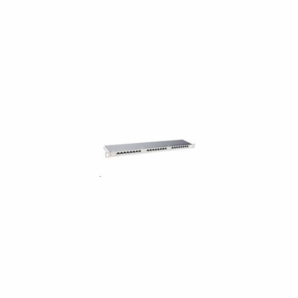 Solarix Patch panel 24xRJ45 CAT6 STP s vyvazovací lištou ...