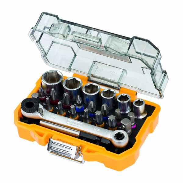 Schrauber Bit- und Ratschen-Set DT71516, 24-teilig, Werkz...