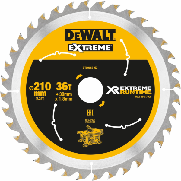 Pilový kotouč DT99566, 210mm / 30mm