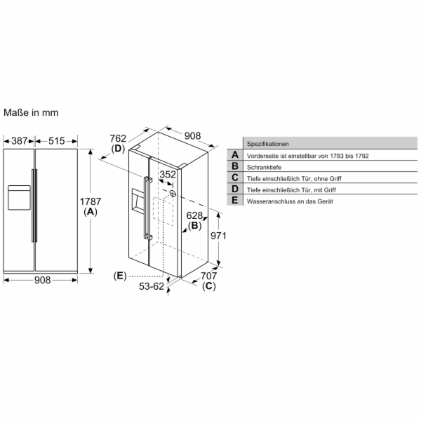 KA93GAIEP iQ500, Side-by-Side