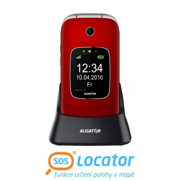 ALIGATOR V650 Senior červeno-stříbrný+st.nab