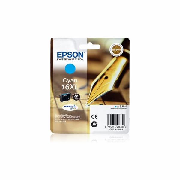 Epson Singlepack Cyan 16XL DURABrite Ultra Ink