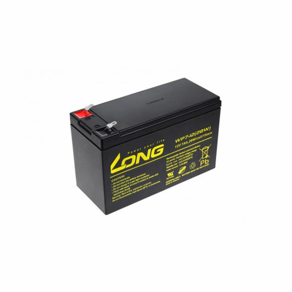 Long 12V 7Ah olověný akumulátor F1