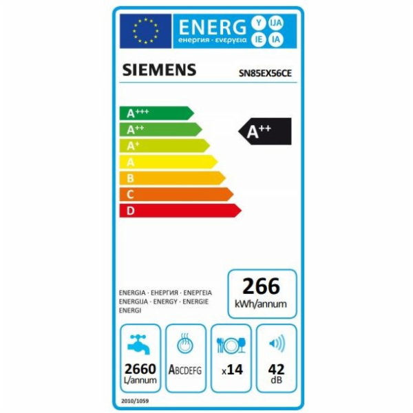 Siemens SN85EX56CE Dishwasher