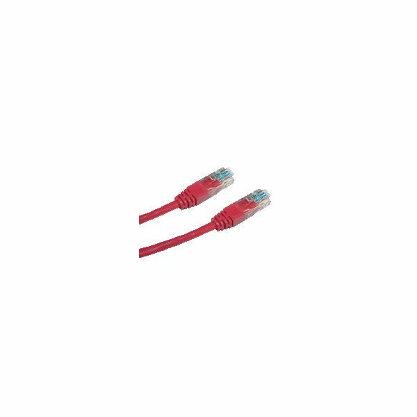 DATACOM patch cord UTP cat5e 5M červený